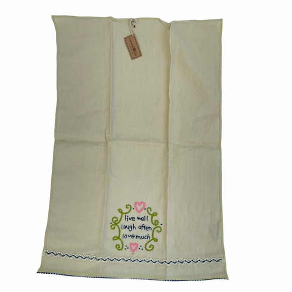 NATURAL LIFE guest towel ivory embroidered - Picture 2 of 4